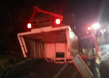 El accidente ocurrió a la altura de Los Sabinos, en la zona de Santo Tomás Jalieza.