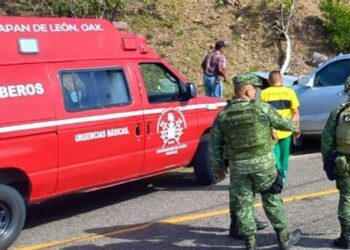El afectado fue atendido por personal medico de Bomberos.