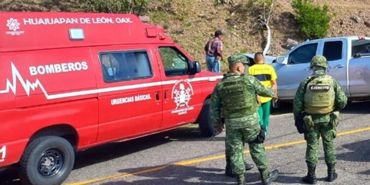 El afectado fue atendido por personal medico de Bomberos.