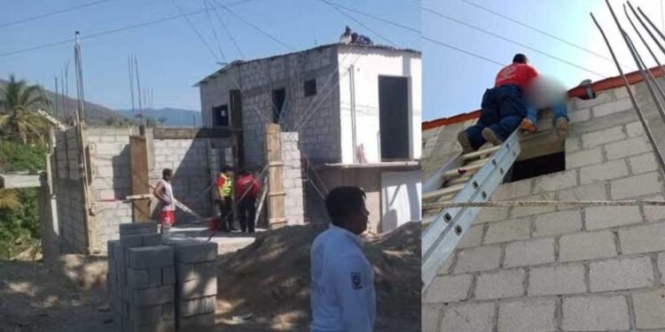 Se electrocuta trabajador de la construcción en Huatulco