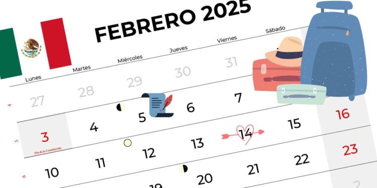 ¿Cuántos días feriados tiene febrero?