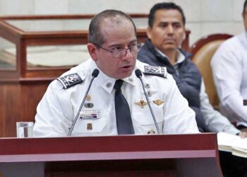 Foto: Luis Alberto Cruz // Iván García Álvarez, titular de la Secretaría de Seguridad y Protección Ciudadana, compareció este miércoles ante legisladores.