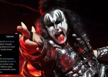 “Kisses” para Sheinbaum: Gene Simmons agradece apoyo de la presidenta de México