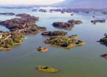 Foto: internet // La presa Miguel Alemán, al 76.5% de su capacidad.
