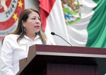 Foto: Congreso de Oaxaca // La directora del Instituto de Planeación para el Bienestar, Juanita Cruz Cruz en su comparecencia ante el Congreso de Oaxaca.