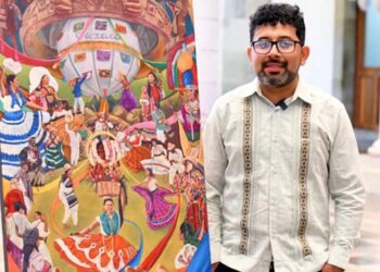 Osnar López Gallegos también ganó el concurso de la imagen oficial de la Feria Internacional del Mezcal.