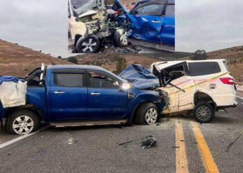 ¡Fatídico choque frontal! Muere prensado un joven en la Autopista 135D