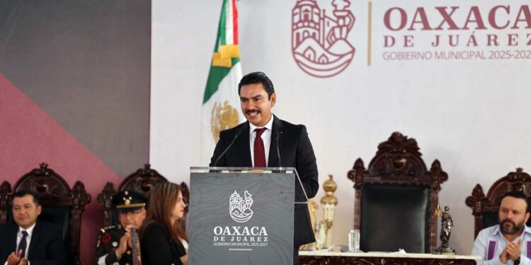 Foto: Municipio de Oaxaca de Juárez // El presidente municipal Raymundo Chagoya.