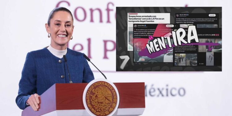 ¡Desmentido Oficial! Sheinbaum señala que acusaciones contra mexicano por incendios son falsas