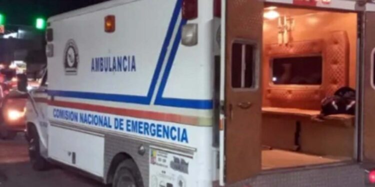 La afectada se negó a ser llevada a un hospital.