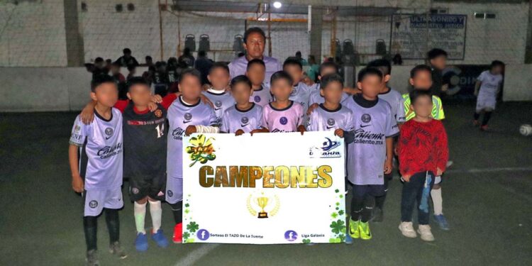 Fotos: Leobardo García Reyes // Aguilitas es el nuevo monarca de la categoría Sub-9 de la Liga Galaxia.