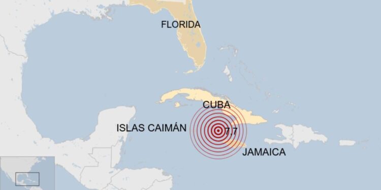 ALERTA de tsunami: Fuerte terremoto de 7.6 grados sacude las Islas Caimán