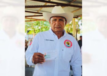 Foto: cortesía // Arnoldo Carmona Ruiz, presidente del Comisariado de Bienes Comunales de Tonameca.