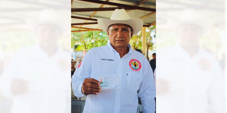 Foto: cortesía // Arnoldo Carmona Ruiz, presidente del Comisariado de Bienes Comunales de Tonameca.