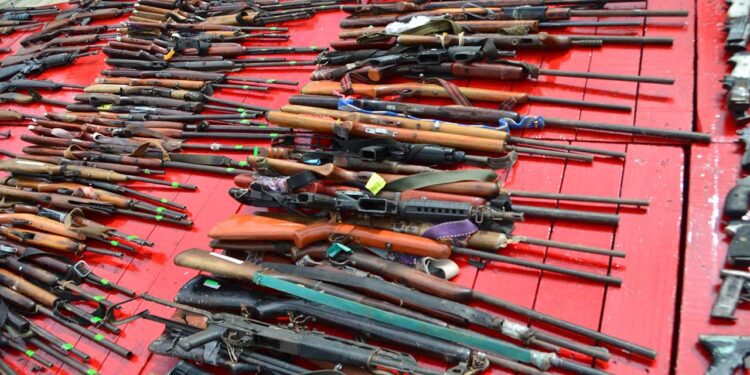 Foto: Adrián Gaytán // Aseguran más armas de fuego en la entidad.