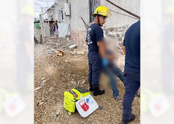 Atienden a lesionado con machete.