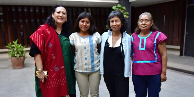 Fotos: Rubén Morales // Clarisa Toledo, Alejandra Santiago López, Yolanda Cruz y Zoila López.