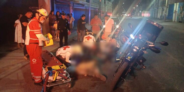 Dos accidentes de motocicleta registrados en distintos puntos de la ciudad.