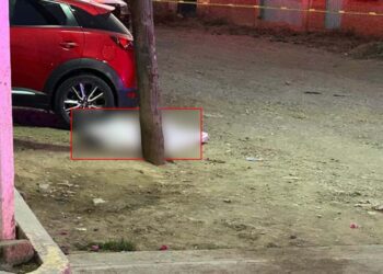 El hecho ocurrió alrededor de las 18:50 horas en la calle Benito Juárez, esquina con Melchor Ocampo.