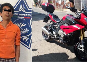 La policía lo sorprendió intentando robar una motocicleta BMW.