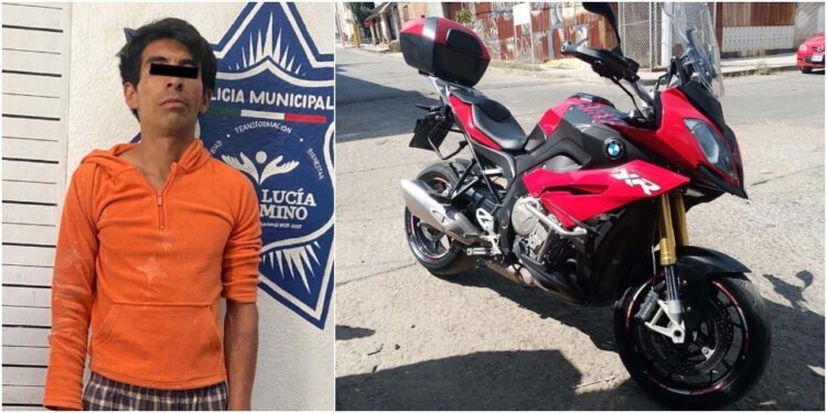 La policía lo sorprendió intentando robar una motocicleta BMW.