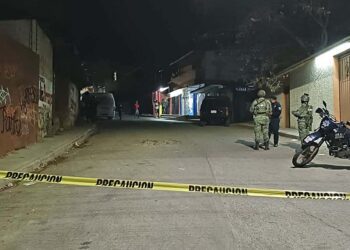 La zona fue acordonada por la Policía Municipal y la Estatal.