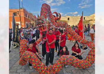 Las escuelas realizaron demostraciones de sus artes marciales.