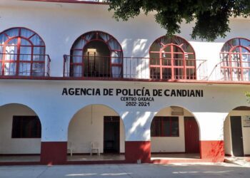 Foto: Adrián Gaytán // La agencia de policía de Candiani en terrenos que antes fueron tierras de cultivo.