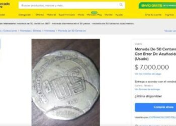 ¡No es broma! Conoce la moneda de 50 centavos que se vende por 7 millones