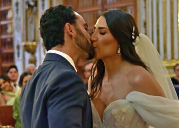 Fotos: Rubén Morales // Montserrat y Miguel prometieron amor y fidelidad por el resto de su vida.