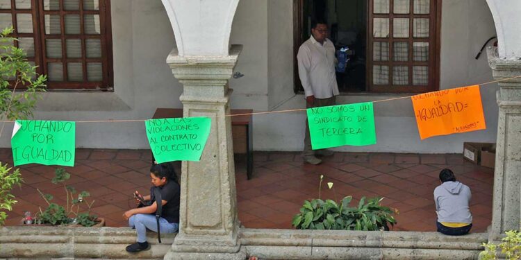 Foto: Luis Alberto Cruz // Para el Sindicato Independiente 3 de Marzo, la reforma a la Ley del Servicio Civil para empleados del municipio atenta contra los derechos laborales.