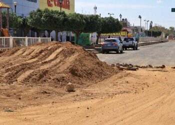 Foto: Adrián Gaytán // Quinta las Águilas se ha convertido en una obra maldita tanto por los años que se mantuvo sin un proyecto de pavimentación como el tiempo empleado para llevarlo a cabo.