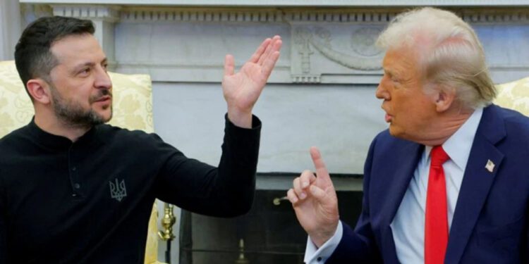 Guerra en Ucrania; pelean Trump y Zelensky
