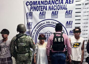 Tres presuntos narcomenudistas detenidos en la Costa de Oaxaca