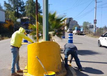Foto: Municipio de Tlaxiaco // Vecinos de estas vialidades y comerciantes se sumaron a estos trabajos que van a permitir darle un rostro distinto a la ciudad, vialidades y accesos.