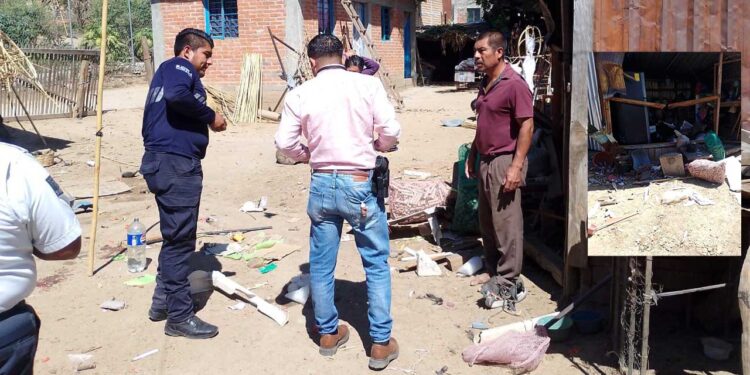 Explosión en cohetería de Ejutla de Crespo deja tres personas heridas; una en estado grave