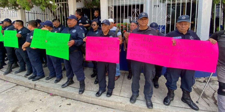 Crece descontento en las corporaciones de seguridad en Oaxaca: PABIC de Tuxtepec se une al paro de policías estatales