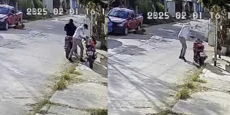 VIDEO | ¡Fallido robo de motocicleta en Xoxocotlán!