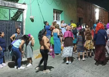 Con alegría se vivió el segundo domingo de Huehuentones en Teotitlán de Flores Magón.