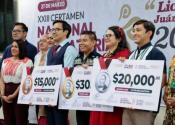 Oaxaqueña Giscell Gamboa Ávila triunfa en el Certamen de Oratoria “Lic. Benito Juárez García”