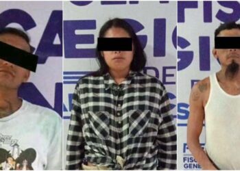 Detuvieron a los sospechosos, identificados como M.P.M., alias “La Choky”, C.A.M.R., y J.I.G.S., quienes fueron puestos a disposición del Ministerio Público.