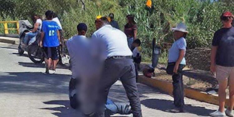 El accidente se suscitó a altura del parque lineal de colonia San Isidro.