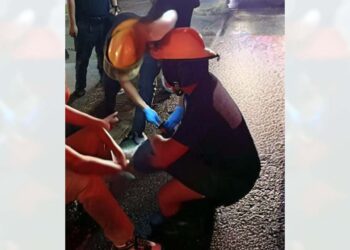 El accidente le provocó varias lesiones al menor de edad.