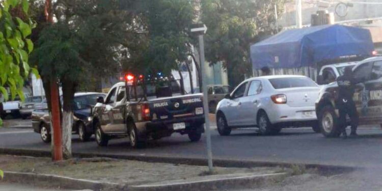 El sujeto fue asegurado por elementos de la Policía Municipal.