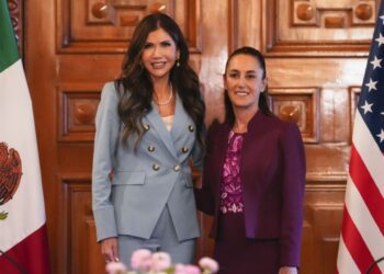 Sheinbaum se reúne con Kristi Noem, secretaria de Seguridad de EE. UU.