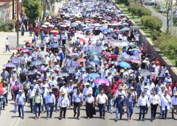 Foto: Adrián Gaytán // La Sección 22 podría emprender nuevas acciones contra la reforma a la Ley del ISSSTE.