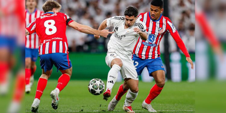 Real Madrid vence 2-1 al Atlético de Madrid en octavos de final de la Champions League