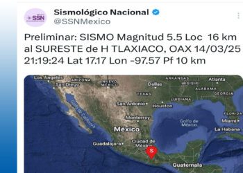 Van 32 sismos de más de 3 grados en Oaxaca en dos días