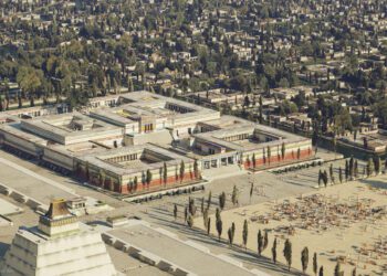 Fascinado por las descripciones de la gran ciudad mexica, el trabajo liderado por el neerlandés creó una reconstrucción 3D de la ciudad levantada sobre el lago de Texcoco.