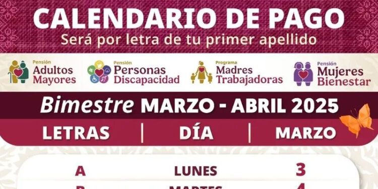 ¿Quiénes reciben el pago de la Pensión Bienestar del 18 al 21 de marzo 2025?